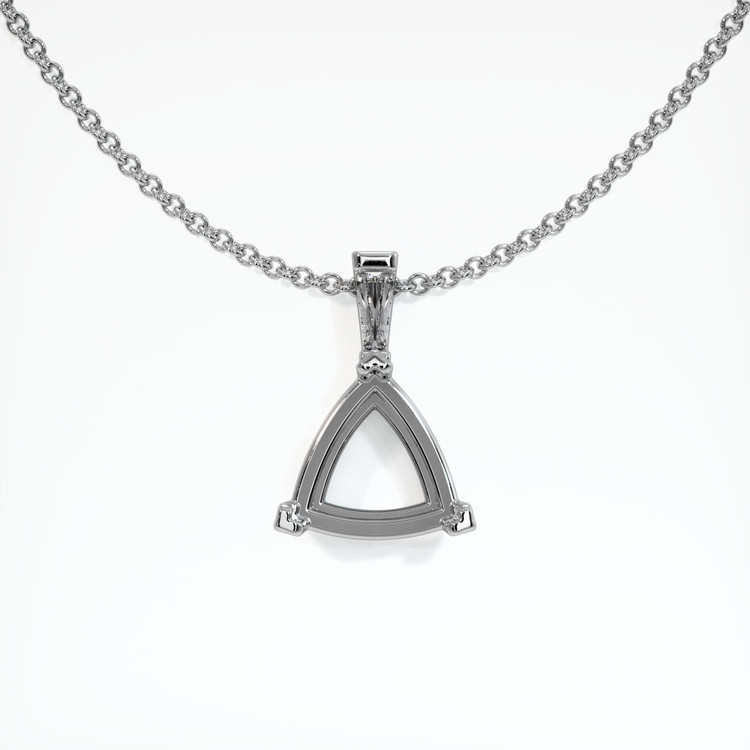Platinum 950 Accent Stones Pendant Setting
