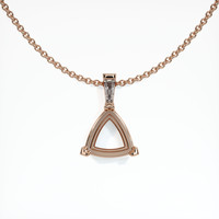 14K Rose Gold Accent Stones Pendant Setting Video