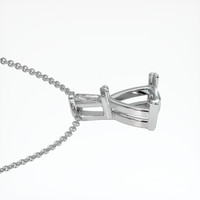 10K White Gold Accent Stones Pendant Setting Image