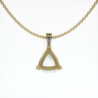 14K Yellow Gold Accent Stones Pendant Setting Video