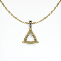 18K Yellow Gold Accent Stones Pendant Setting Video