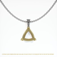 14K Yellow & White Accent Stones Pendant Setting Video