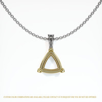 18K Yellow & White Accent Stones Pendant Setting Video