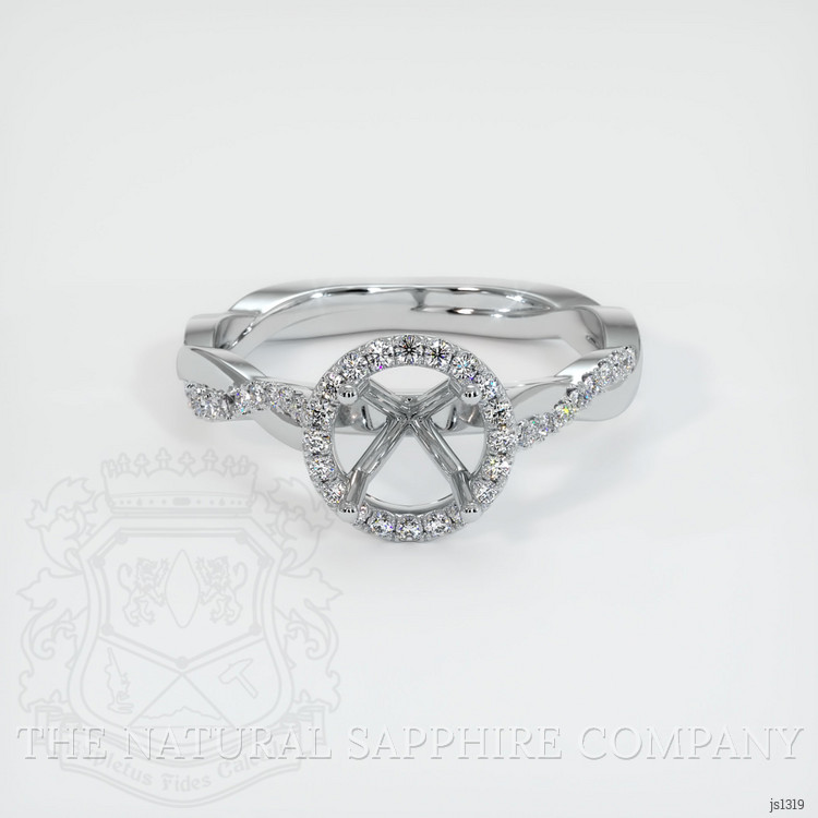 Platinum 950 Pave Ring Setting