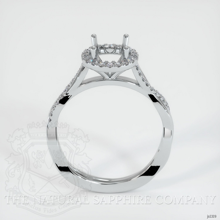 Platinum 950 Pave Ring Setting