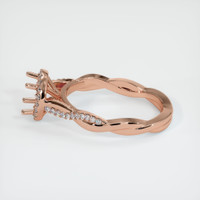 14K Rose Gold Pave Ring Setting Image