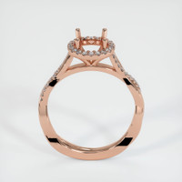 14K Rose Gold Pave Ring Setting Image