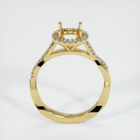 18K Yellow Gold Pave Ring Setting Image