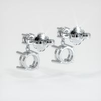 Platinum 950 Accent Stones Earring Setting Image