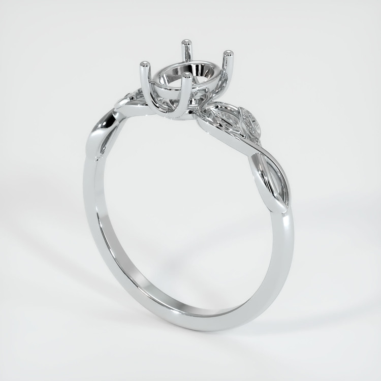 Platinum 950 Floral Ring Setting
