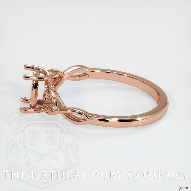 14K Rose Gold Floral Ring Setting