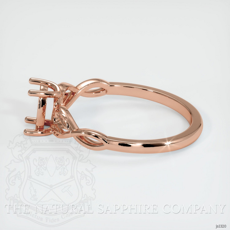 14K Rose Gold Floral Ring Setting
