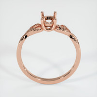 14K Rose Gold Floral Ring Setting Image