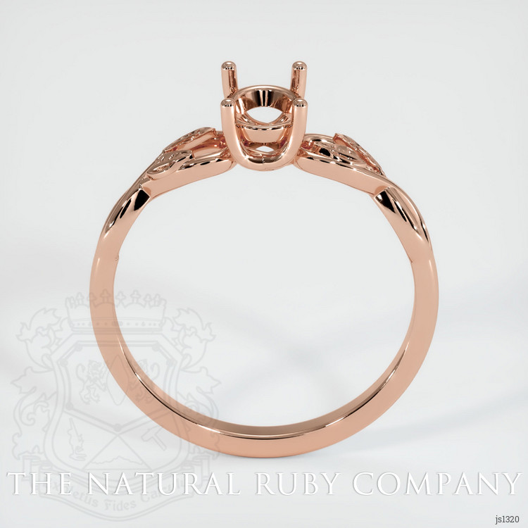 14K Rose Gold Floral Ring Setting