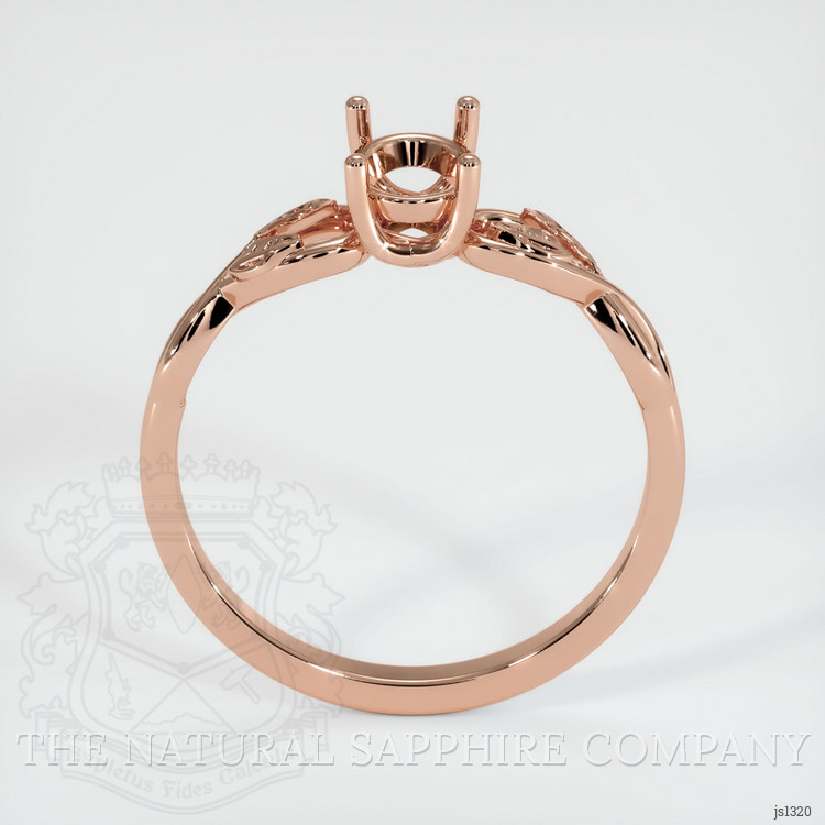 14K Rose Gold Floral Ring Setting