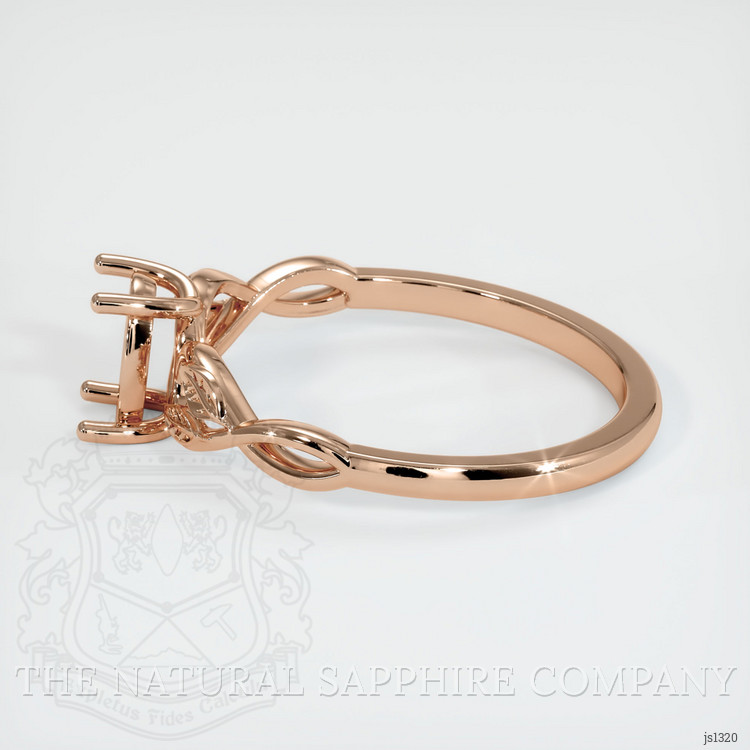 18K Rose Gold Floral Ring Setting