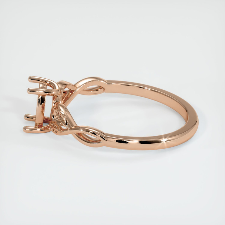 18K Rose Gold Floral Ring Setting