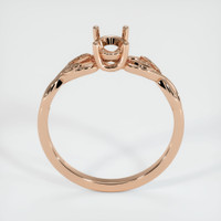 18K Rose Gold Floral Ring Setting Image
