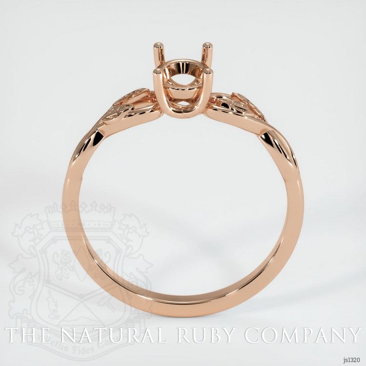 18K Rose Gold Floral Ring Setting