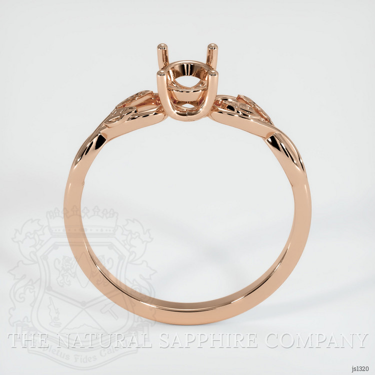18K Rose Gold Floral Ring Setting