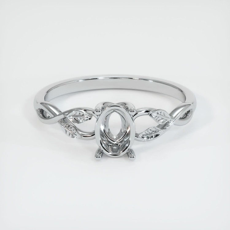 Silver Floral Ring Setting
