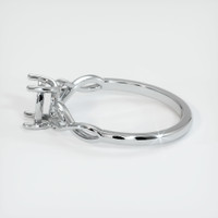 10K White Gold Floral Ring Setting Image
