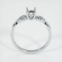 10K White Gold Floral Ring Setting Image