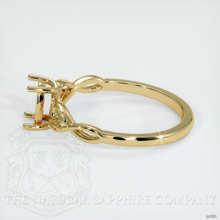 10K Yellow Gold Floral Ring Setting