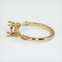 14K Yellow Gold Floral Ring Setting Image