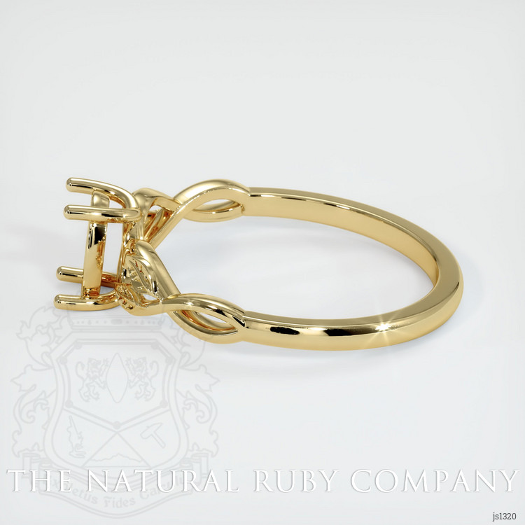14K Yellow Gold Floral Ring Setting