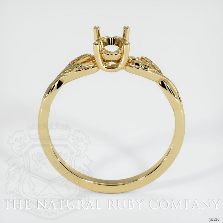 14K Yellow Gold Floral Ring Setting