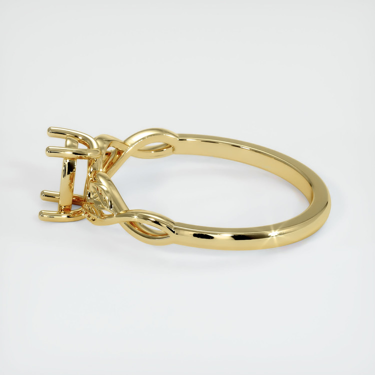 18K Yellow Gold Floral Ring Setting