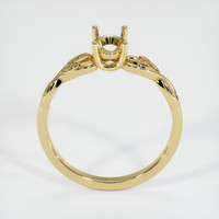 18K Yellow Gold Floral Ring Setting Image