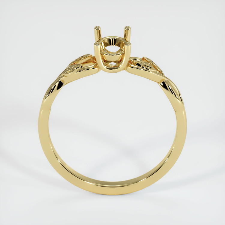 18K Yellow Gold Floral Ring Setting