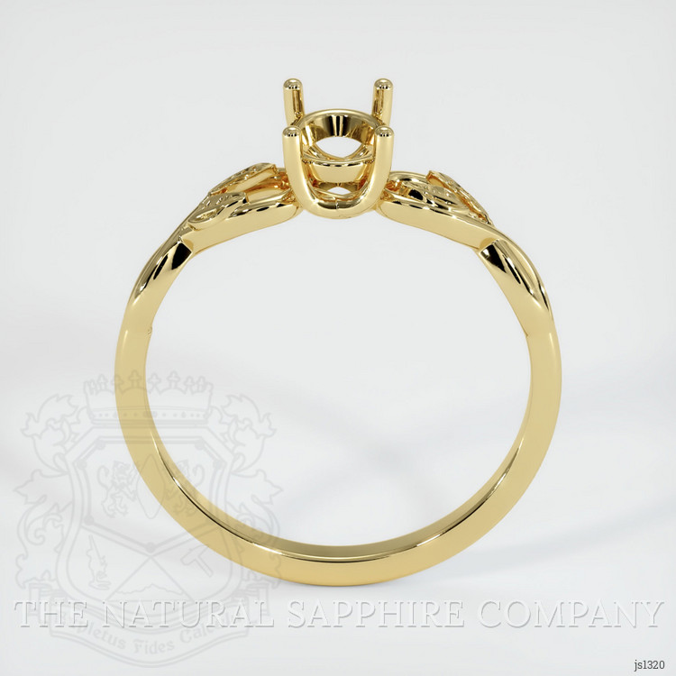 18K Yellow Gold Floral Ring Setting