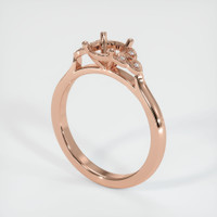 14K Rose Gold Accent Stones Ring Setting Video