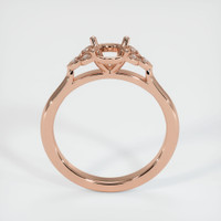 14K Rose Gold Accent Stones Ring Setting Image