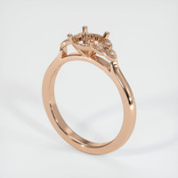 18K Rose Gold Accent Stones Ring Setting Video