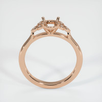 18K Rose Gold Accent Stones Ring Setting Image