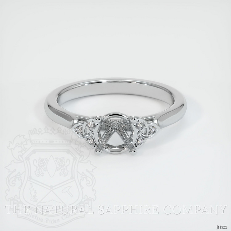 Silver Accent Stones Ring Setting