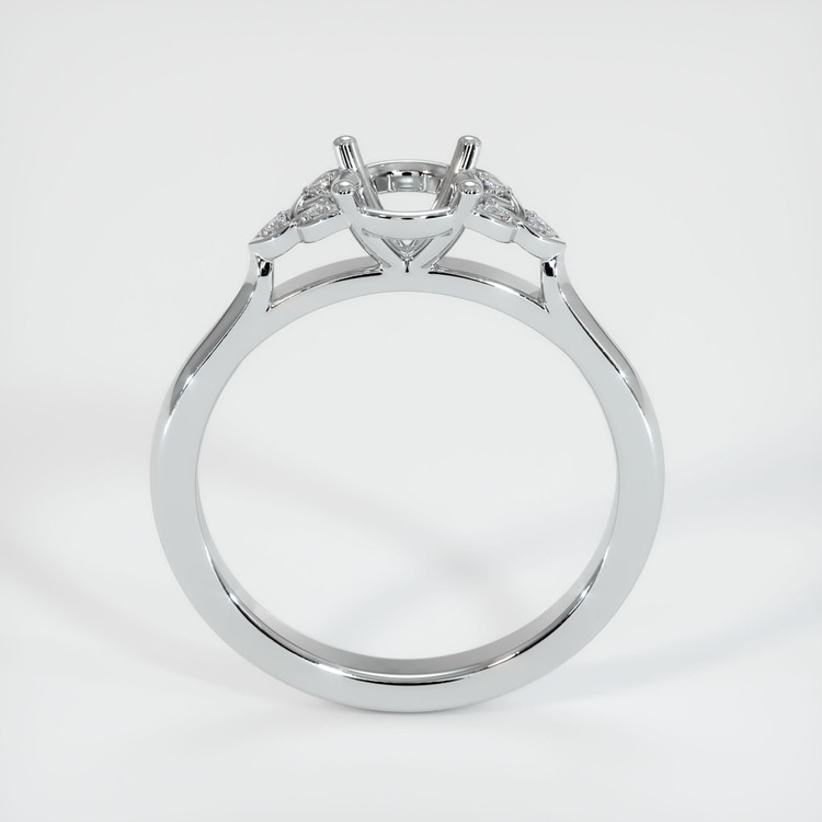10K White Gold Accent Stones Ring Setting