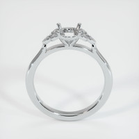 14K White Gold Accent Stones Ring Setting Image