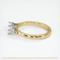 14K White & Yellow Accent Stones Ring Setting Image