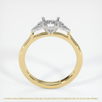 14K White & Yellow Accent Stones Ring Setting Image