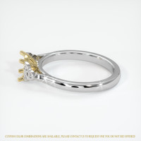 14K Yellow & White Accent Stones Ring Setting Image