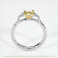 14K Yellow & White Accent Stones Ring Setting Image