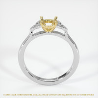 18K Yellow & White Accent Stones Ring Setting Image