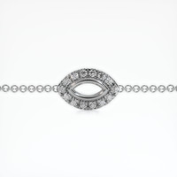 14K White Gold Pave Bracelet Setting Video