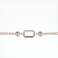 14K Rose Gold Accent Stones Bracelet Setting Video