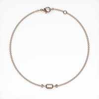 14K Rose Gold Accent Stones Bracelet Setting Image